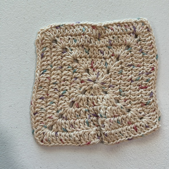 Handmade Hand Crochet Cotton Dishcloth/Washcloth - Picture 2 of 9